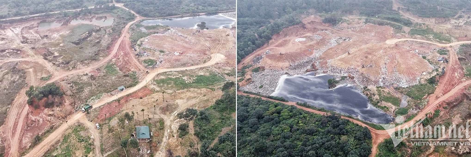 Hai thành phố của Vĩnh Phúc phải chôn tạm trăm tấn rác mỗi ngày