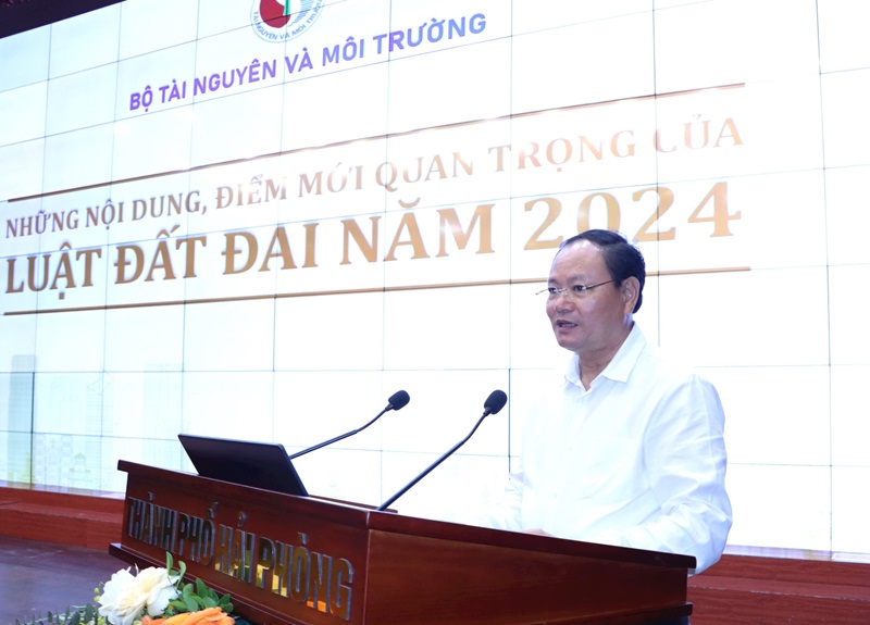 Bộ TN&MT phổ biến những điểm mới của Luật Đất đai năm 2024 tại TP. Hải Phòng