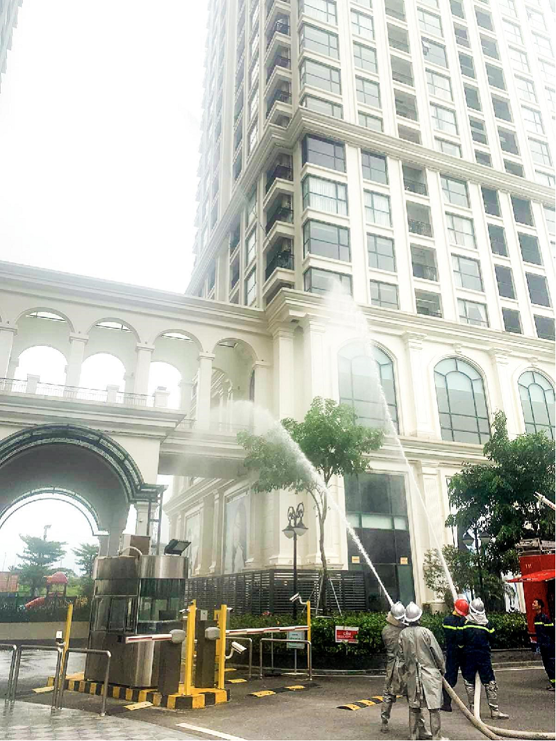 Tập huấn nghiệp vụ PCCC và cứu nạn cứu hộ tại dự án Sunshine Riverside