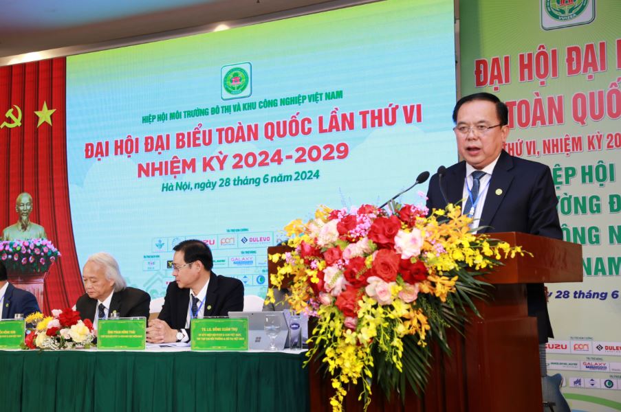 Hiệp hội Môi trường đô thị và Khu công nghiệp Việt Nam tổ chức thành công Đại hội lần thứ VI