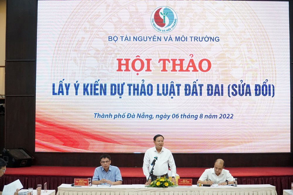 Bộ Tài nguyên và Môi trường lấy ý kiến 19 tỉnh, thành miền Trung - Tây Nguyên về Dự thảo Luật Đất đai (sửa đổi)