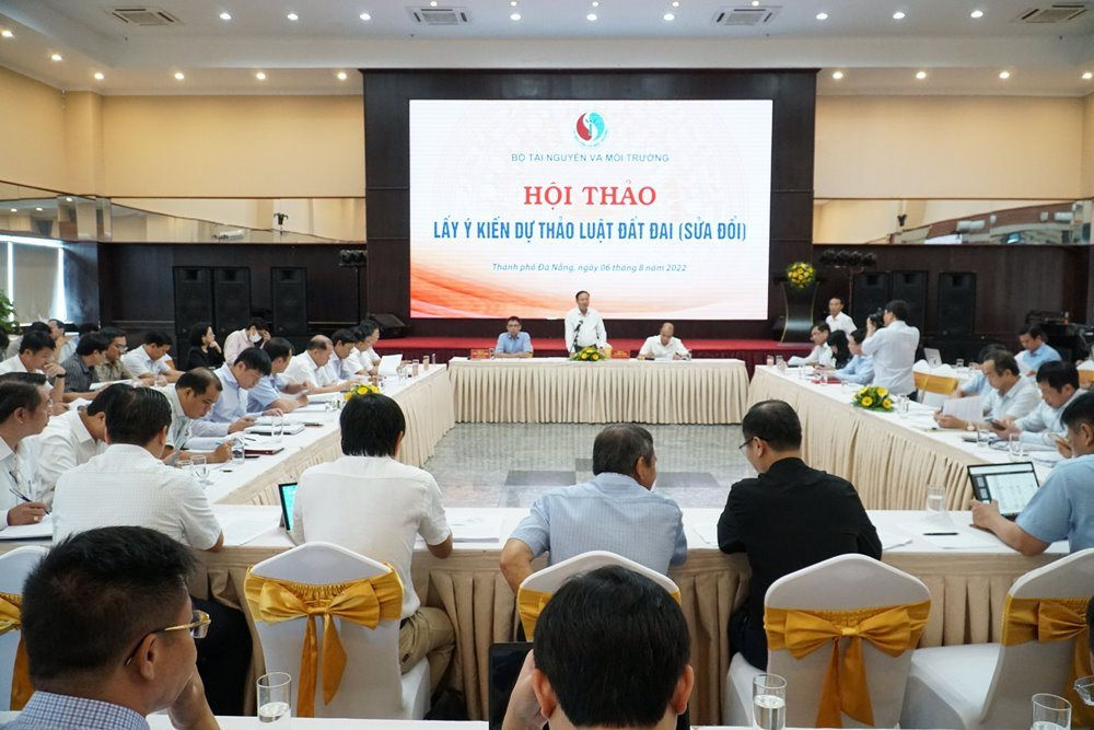 Bộ Tài nguyên và Môi trường lấy ý kiến 19 tỉnh, thành miền Trung - Tây Nguyên về Dự thảo Luật Đất đai (sửa đổi)
