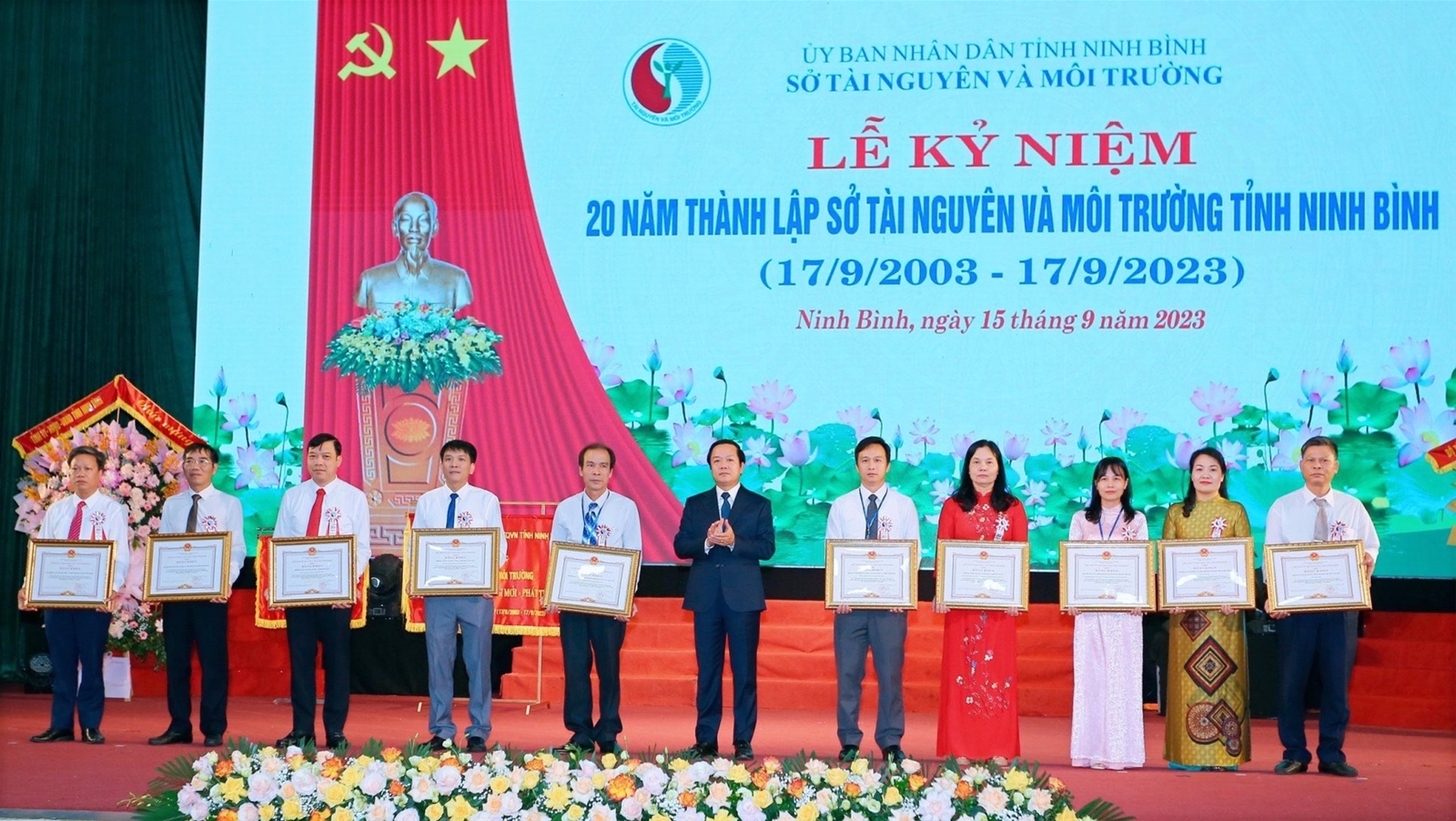 Kỷ niệm 20 năm thành lập Sở Tài nguyên và Môi trường Ninh Bình