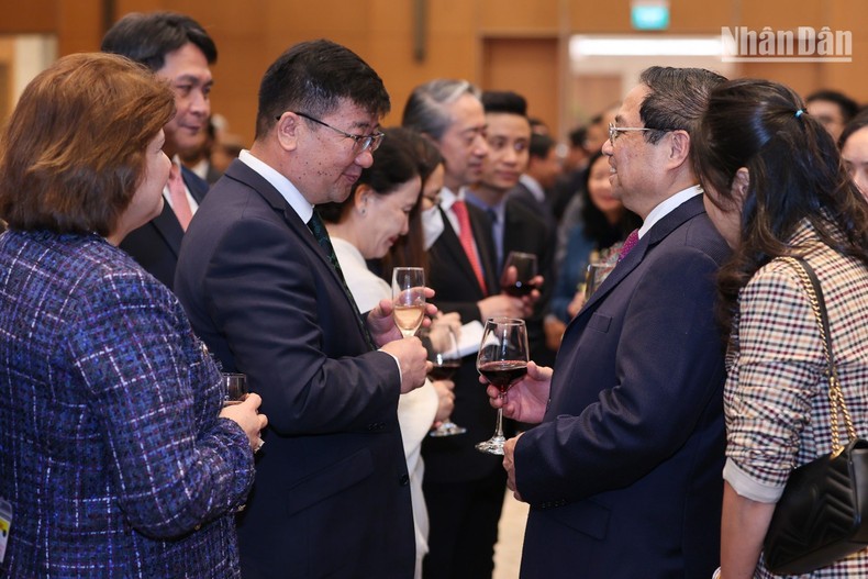 Thủ tướng Phạm Minh Chính và Phu nhân chủ trì chiêu đãi Đoàn Ngoại giao nhân dịp Tết cổ truyền