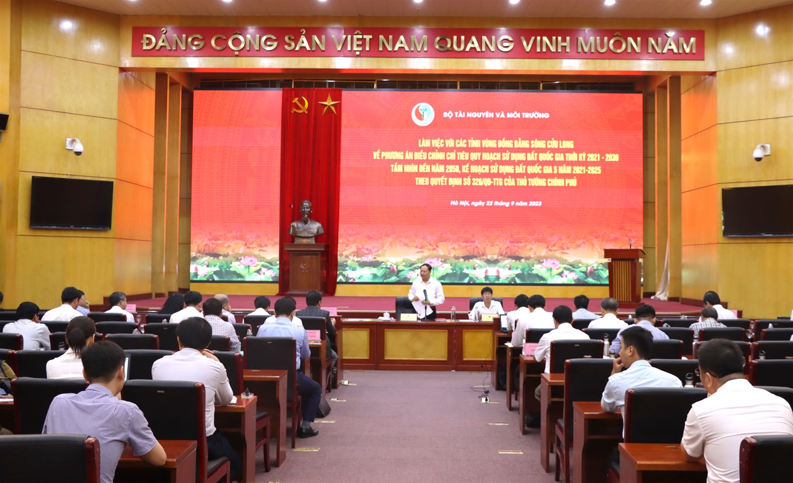 Bộ TN&MT làm việc với các tỉnh Vùng ĐBSCL về điều chỉnh chỉ tiêu quy hoạch sử dụng đất