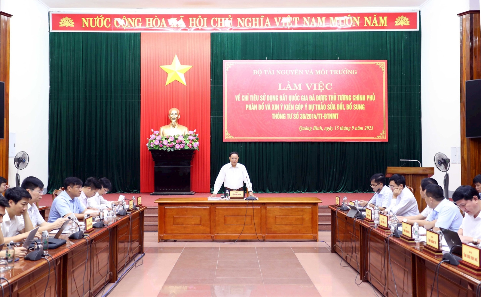 Bộ Tài nguyên và Môi trường làm việc với địa phương về chỉ tiêu sử dụng đất quốc gia