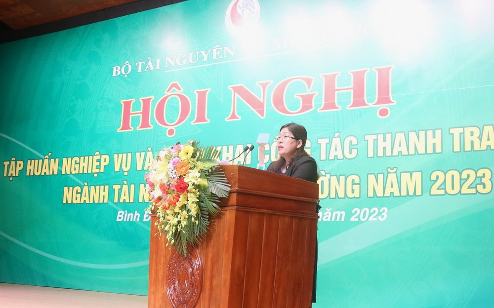 Tập huấn nghiệp vụ và triển khai công tác thanh tra, kiểm tra ngành TN&MT năm 2023