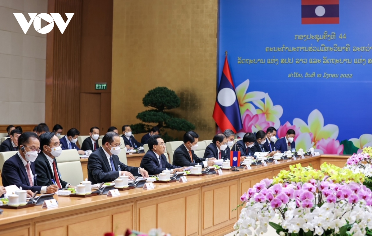 Thủ tướng Việt Nam và Lào chù trì Kỳ họp Ủy ban Liên Chính phủ về hợp tác song phương