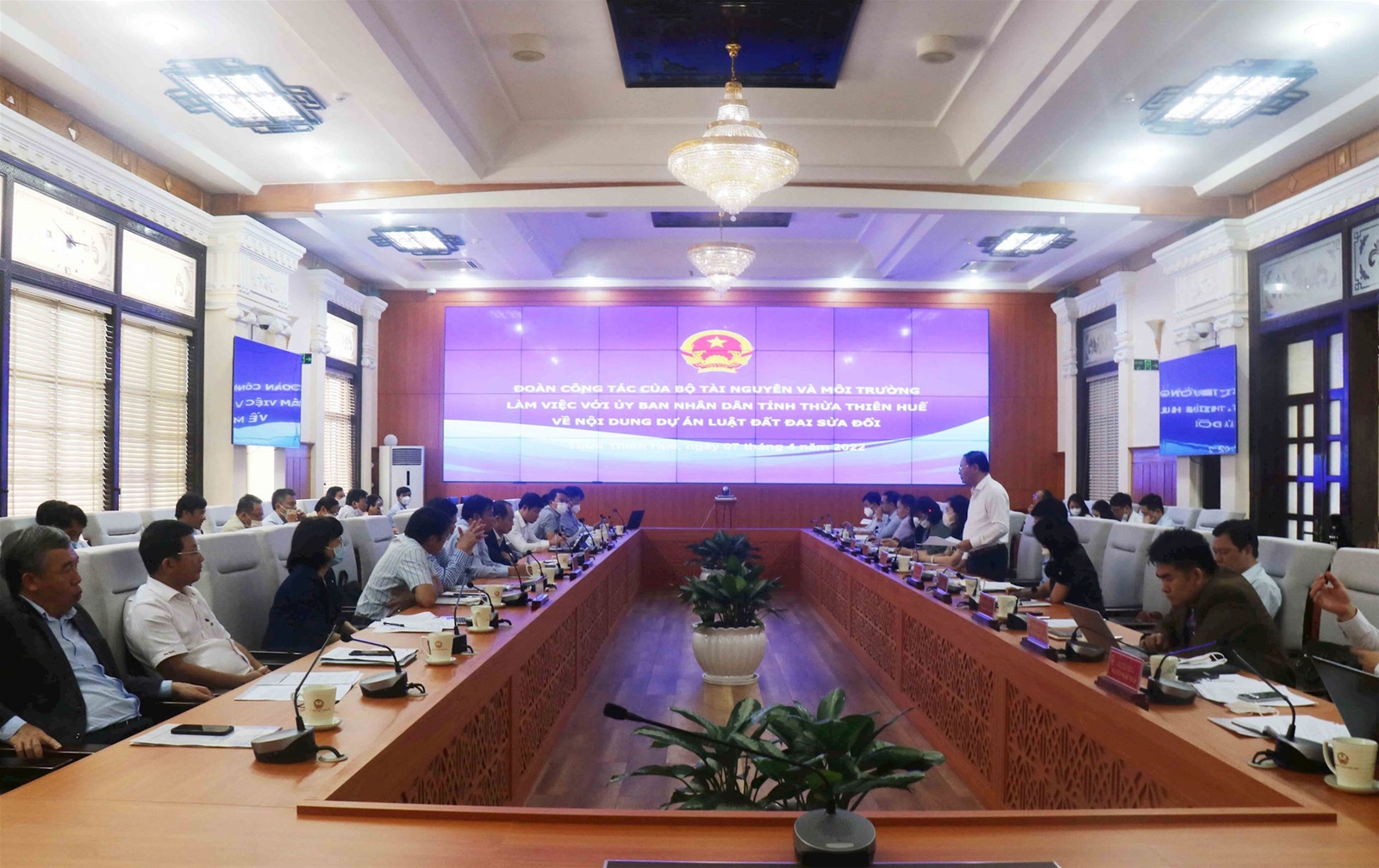 Bộ Tài nguyên và Môi trường làm việc với tỉnh Thừa Thiên - Huế về dự án Luật Đất đai (sửa đổi)