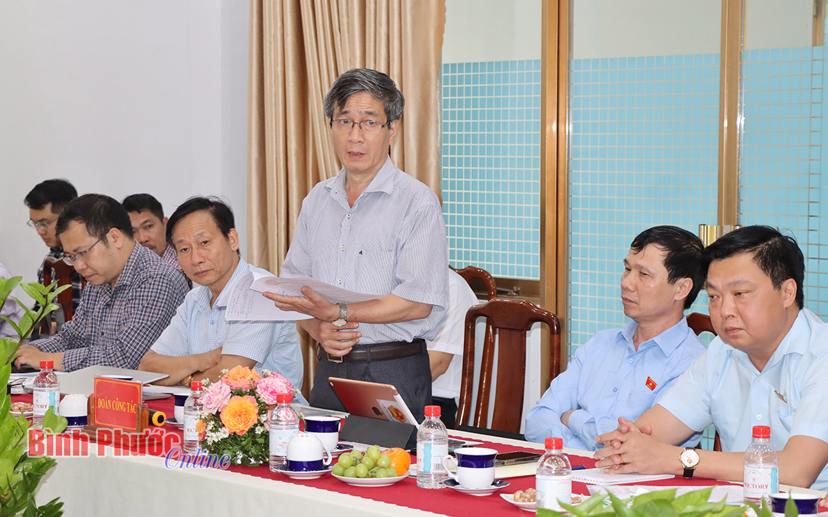 Khảo sát, làm việc với Ban Quản lý khu kinh tế về công tác bảo vệ môi trường