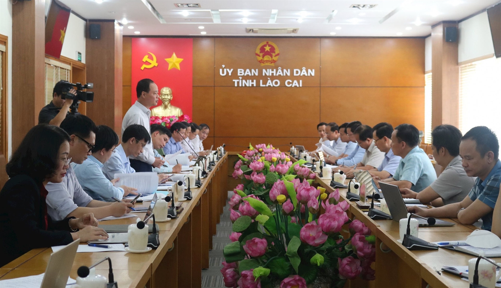 Đoàn công tác Ban Chỉ đạo quốc gia về phòng chống thiên tai làm việc với UBND tỉnh Lào Cai