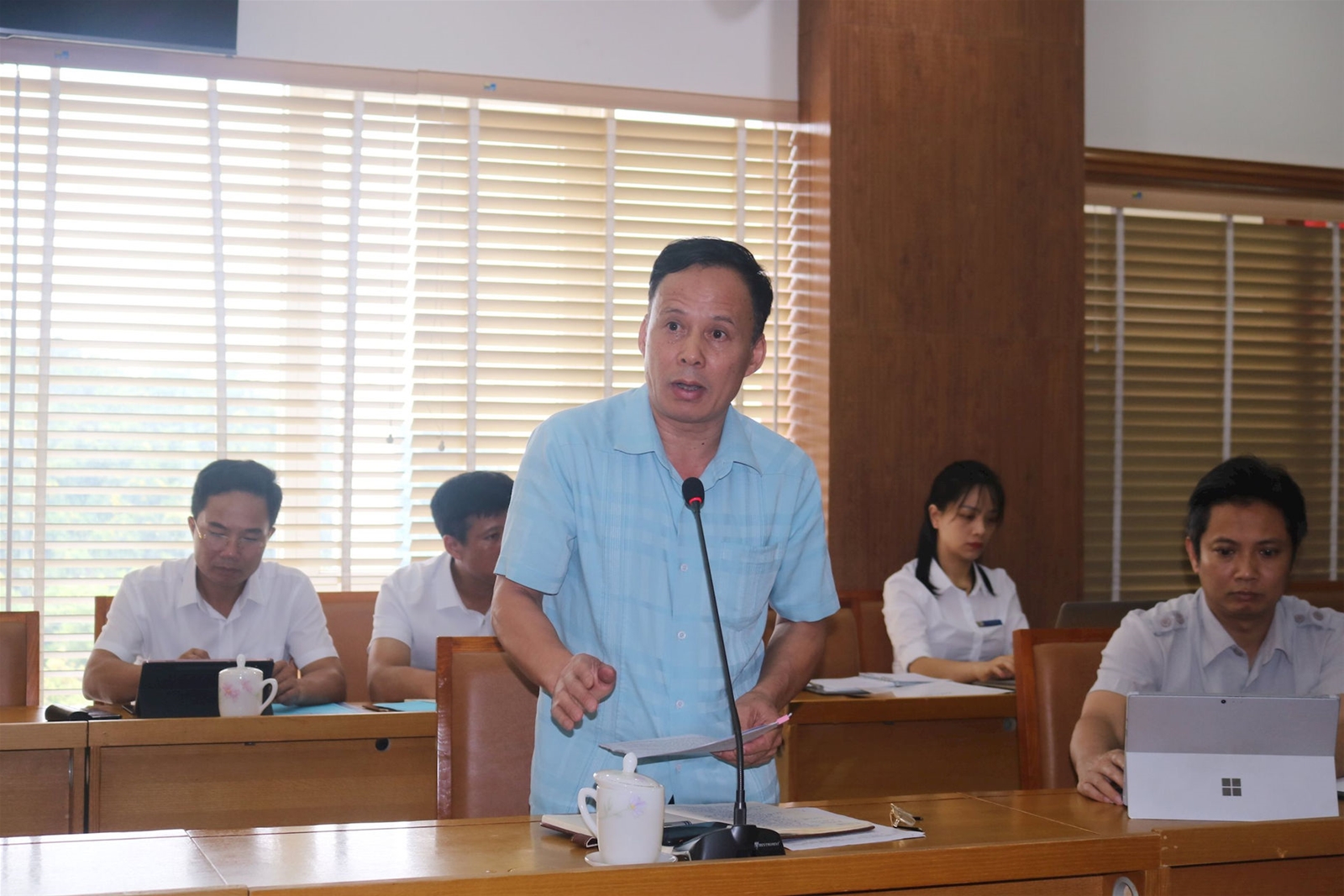 Đoàn công tác Ban Chỉ đạo quốc gia về phòng chống thiên tai làm việc với UBND tỉnh Lào Cai