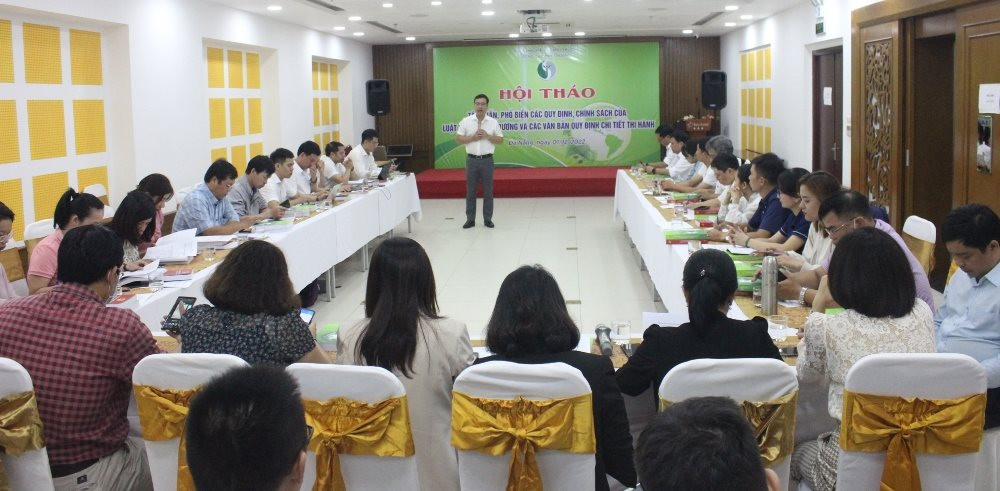 Tập huấn, phổ biến các quy định, chính sách của Luật BVMT cho 7 tỉnh, thành miền Trung