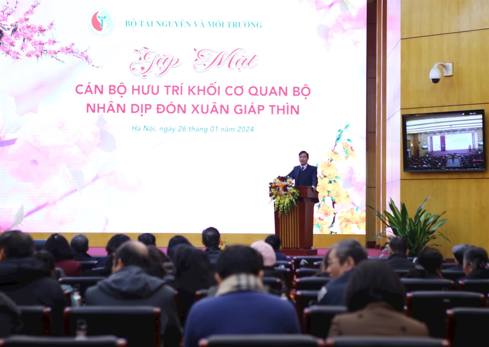 Gặp mặt cán bộ hưu trí Khối cơ quan Bộ TN&MT xuân Giáp Thìn 2024