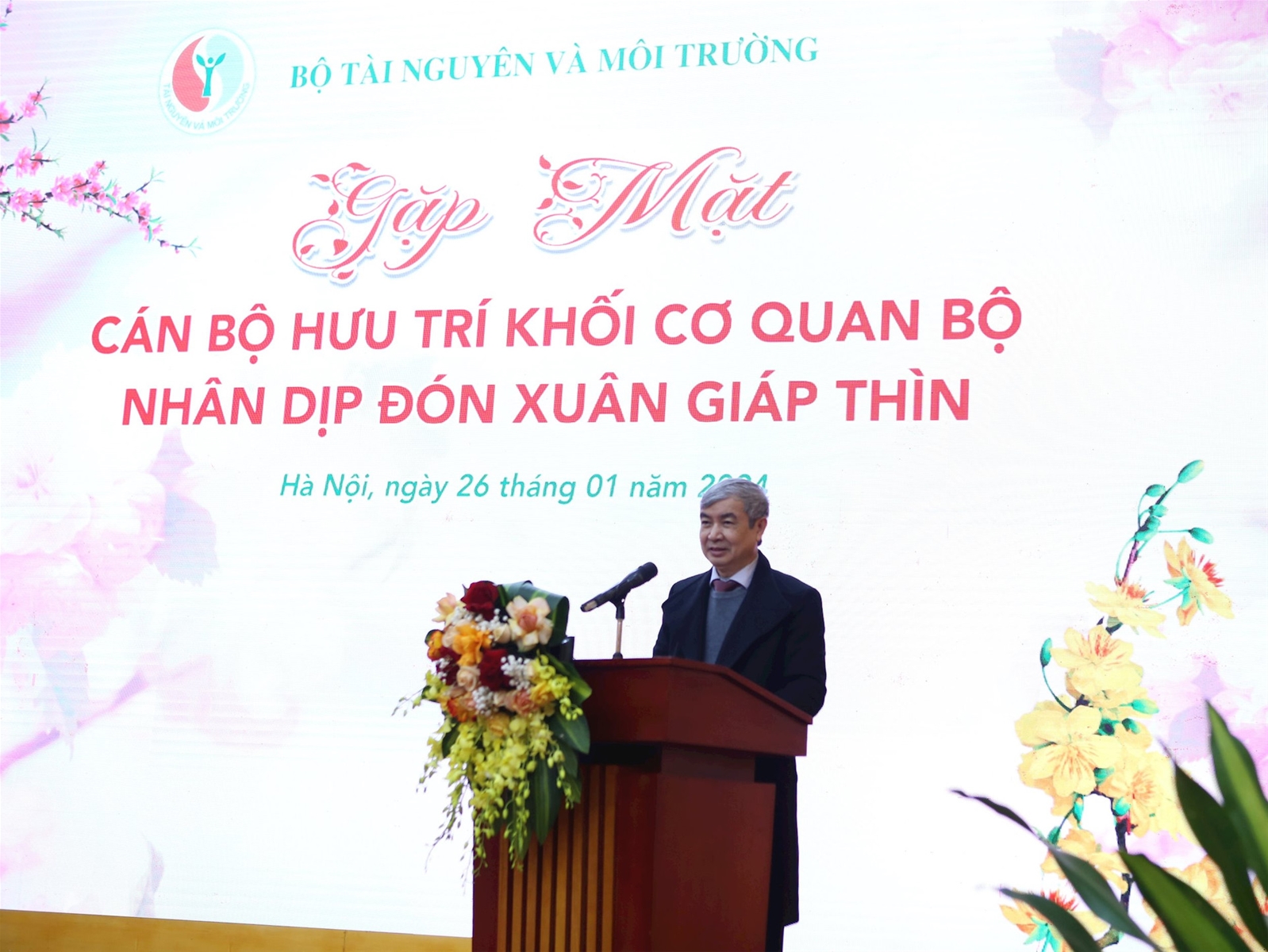 Gặp mặt cán bộ hưu trí Khối cơ quan Bộ TN&MT xuân Giáp Thìn 2024