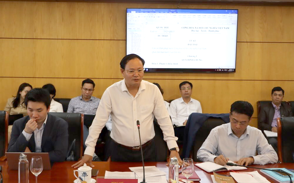 Bộ TN&MT làm việc với Bộ Kế hoạch và Đầu tư về hoàn thiện Luật Đất đai (sửa đổi)