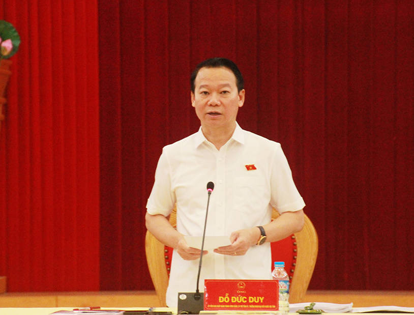 Đoàn đại biểu Quốc hội tỉnh Yên Bái lấy ý kiến tham gia vào Dự án Luật Đất đai và Luật Tài nguyên nước (sửa đổi)