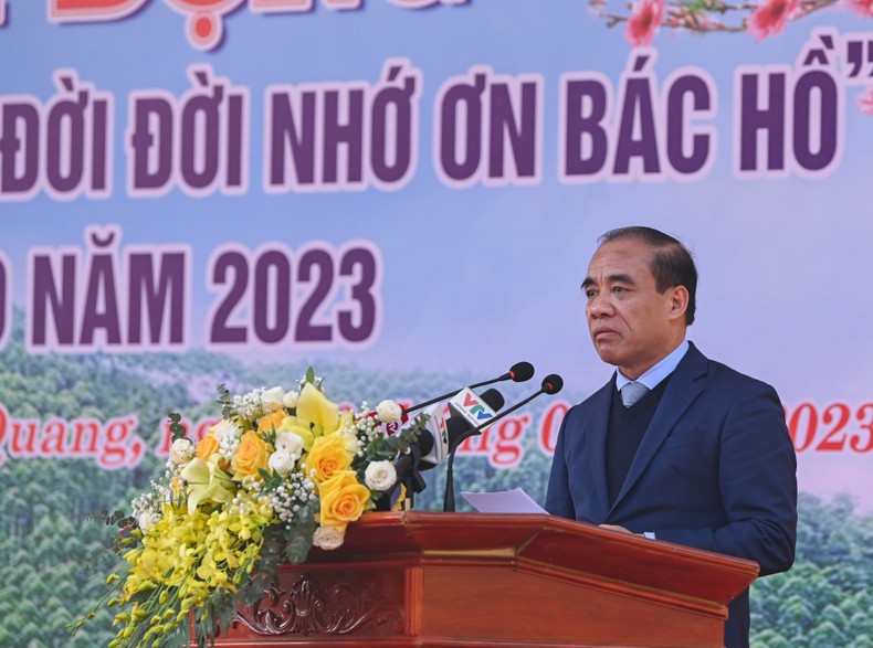 Chủ tịch Quốc hội Vương Đình Huệ phát động Tết trồng cây Xuân Quý Mão tại Tuyên Quang