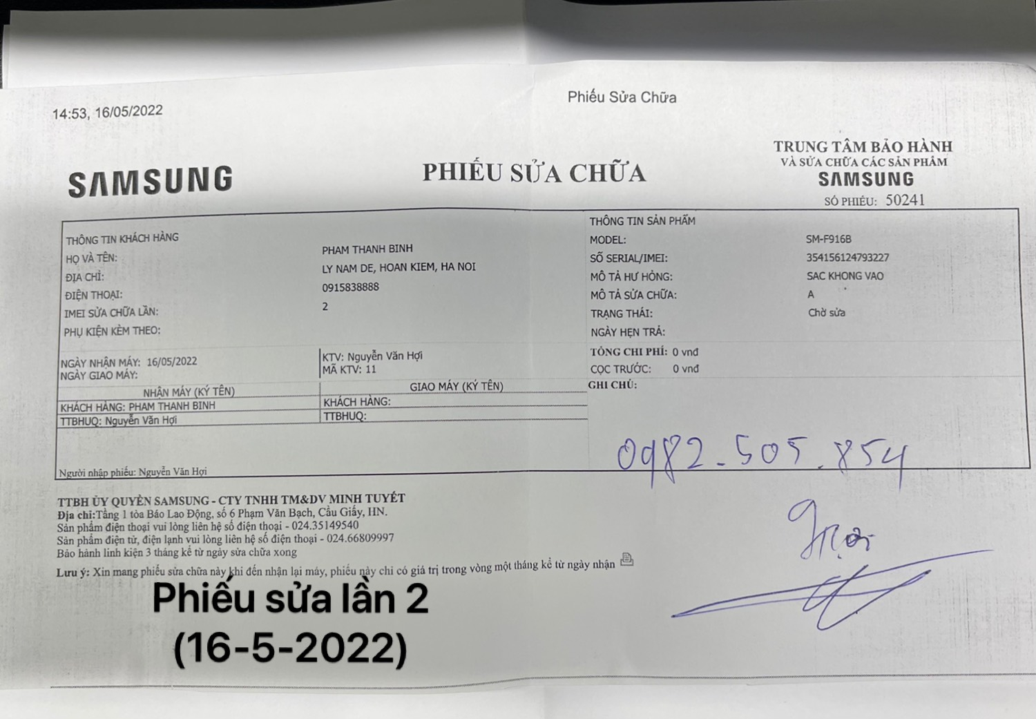 Khách hàng bức xúc vì dịch vụ kinh doanh kém chất lượng của Samsung