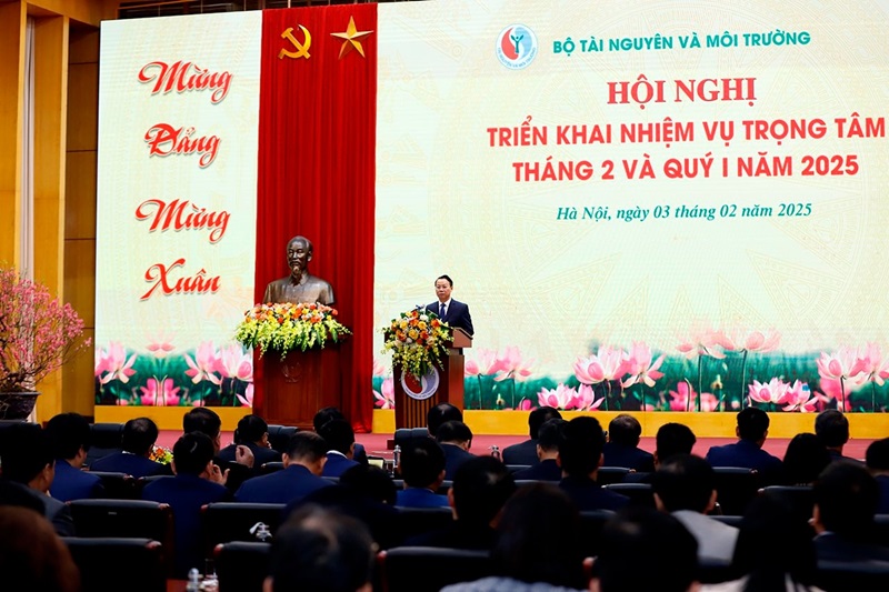Bộ Tài nguyên và Môi trường triển khai nhiệm vụ trọng tâm đầu năm 2025