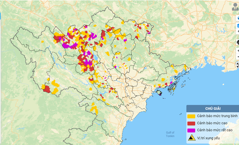 Tổng cục Khí tượng thủy văn theo sát diễn biến mưa lũ tại Bắc Bộ