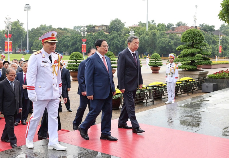 Lãnh đạo Đảng, Nhà nước vào Lăng viếng Chủ tịch Hồ Chí Minh