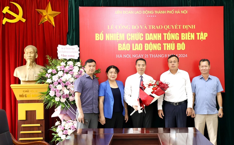 Ông Nguyễn Văn Bình được bổ nhiệm làm Tổng Biên tập Báo Lao động Thủ đô