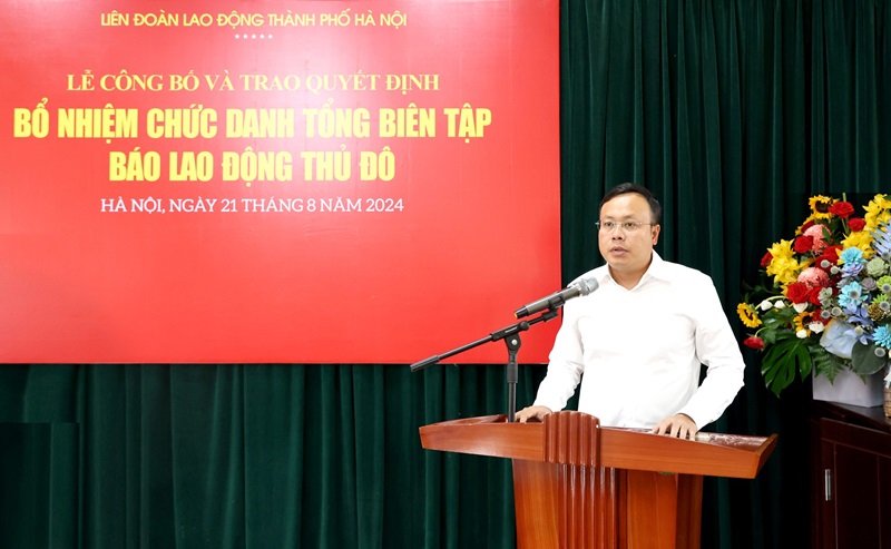 Ông Nguyễn Văn Bình được bổ nhiệm làm Tổng Biên tập Báo Lao động Thủ đô