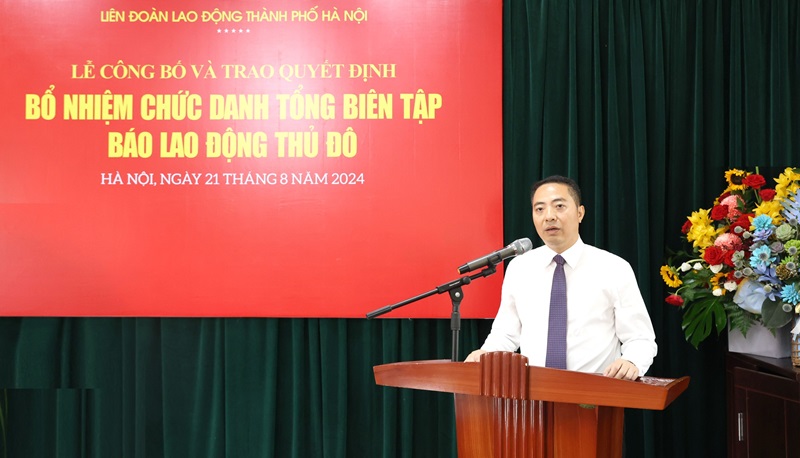 Ông Nguyễn Văn Bình được bổ nhiệm làm Tổng Biên tập Báo Lao động Thủ đô