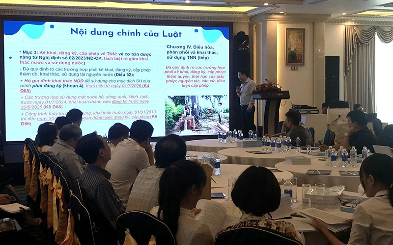 Thực thi đồng bộ Luật Tài nguyên nước 2023