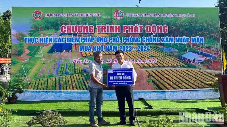 Bến Tre phát động thực hiện các biện pháp ứng phó, phòng chống xâm nhập mặn