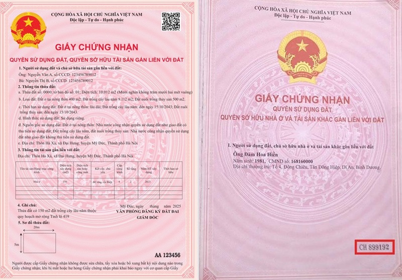 Điểm khác nhau giữa mẫu sổ đỏ mới đề xuất và mẫu hiện hành người dân cần biết