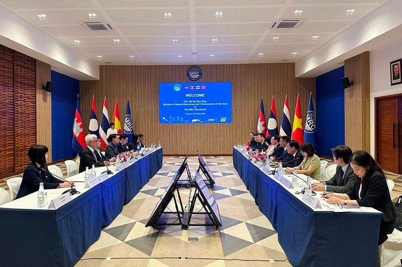Hợp tác chặt chẽ để góp phần vào sự phát triển bền vững của các quốc gia có lưu vực sông Mê Công