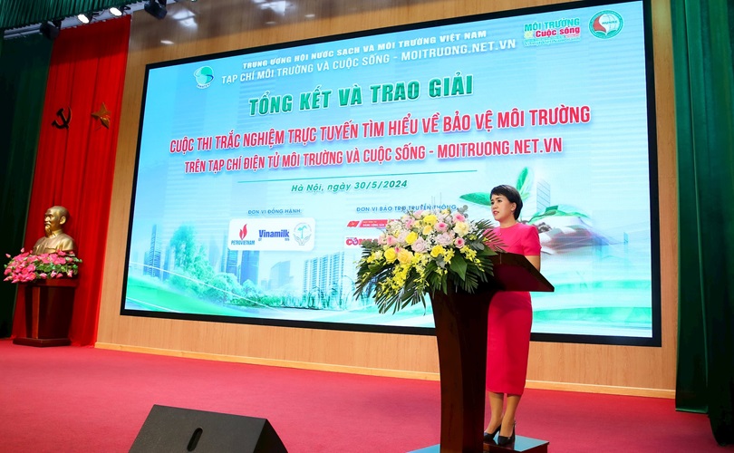 Tổng kết và trao giải Cuộc thi trắc nghiệm trực tuyến Tìm hiểu về bảo vệ môi trường trên Tạp chí điện tử Môi trường và Cuộc sống