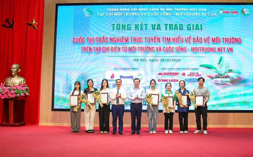 Tổng kết và trao giải Cuộc thi trắc nghiệm trực tuyến Tìm hiểu về bảo vệ môi trường trên Tạp chí điện tử Môi trường và Cuộc sống