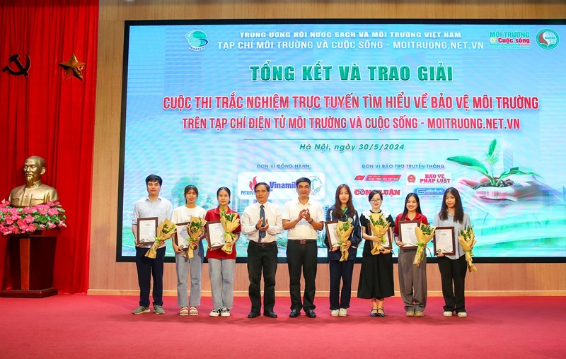 Tổng kết và trao giải Cuộc thi trắc nghiệm trực tuyến Tìm hiểu về bảo vệ môi trường trên Tạp chí điện tử Môi trường và Cuộc sống