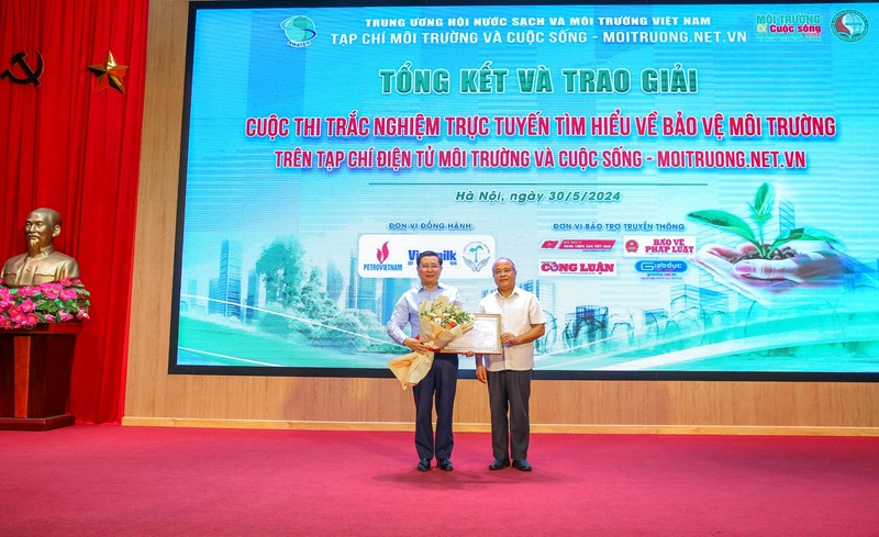 Tổng kết và trao giải Cuộc thi trắc nghiệm trực tuyến Tìm hiểu về bảo vệ môi trường trên Tạp chí điện tử Môi trường và Cuộc sống