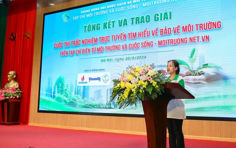 Tổng kết và trao giải Cuộc thi trắc nghiệm trực tuyến Tìm hiểu về bảo vệ môi trường trên Tạp chí điện tử Môi trường và Cuộc sống