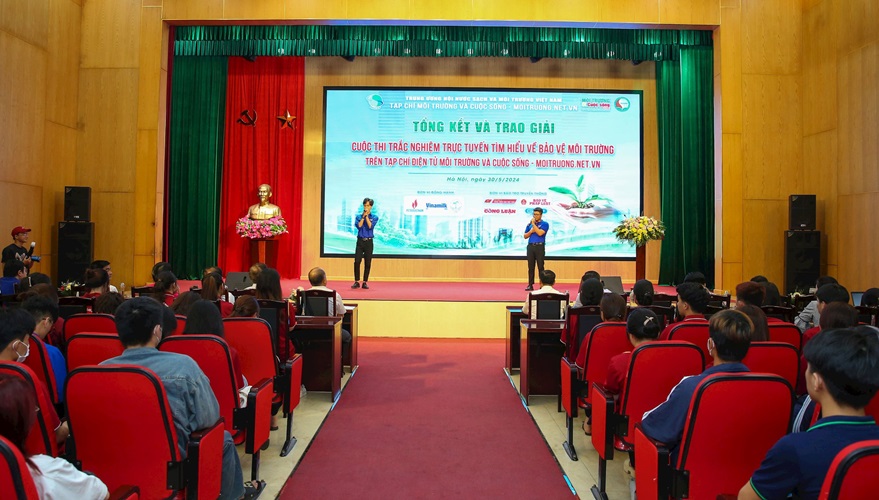 Tổng kết và trao giải Cuộc thi trắc nghiệm trực tuyến Tìm hiểu về bảo vệ môi trường trên Tạp chí điện tử Môi trường và Cuộc sống
