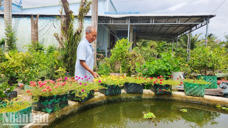 Lão nông ở Kiên Giang tái chế rác nhựa thành vật dụng hữu ích