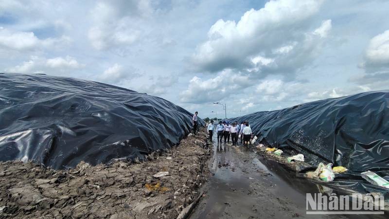 Bến Tre đẩy nhanh tiến độ khắc phục ô nhiễm môi trường tại bãi rác An Hiệp
