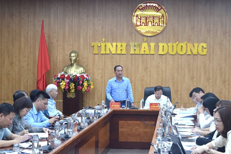 Bộ TN&MT làm việc với UBND tỉnh Hải Dương về công tác quản lý Nhà nước về đất đai