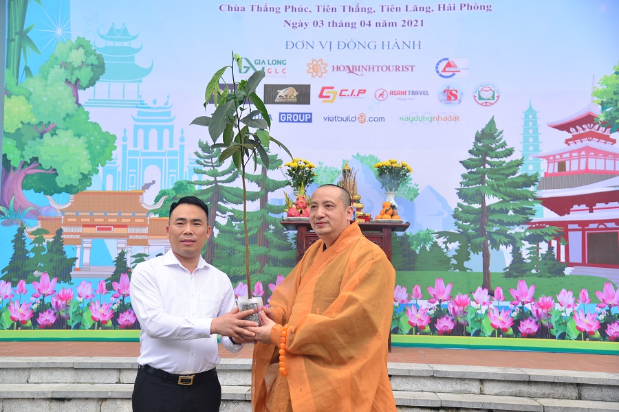Chương trình Chùa xanh trồng cây tại chùa Kim Dung, Hà Tĩnh