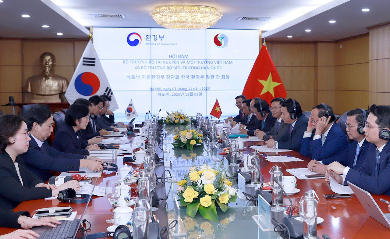 Bộ Tài nguyên và Môi trường Việt Nam - Bộ Môi trường Hàn Quốc: Hợp tác toàn diện trong lĩnh vực môi trường