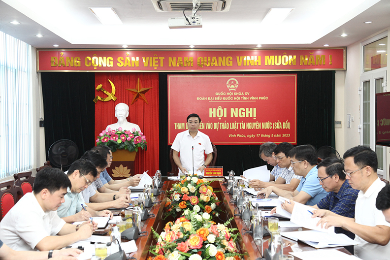 Vĩnh Phúc lấy ý kiến đóng góp vào Dự thảo Luật Tài nguyên nước