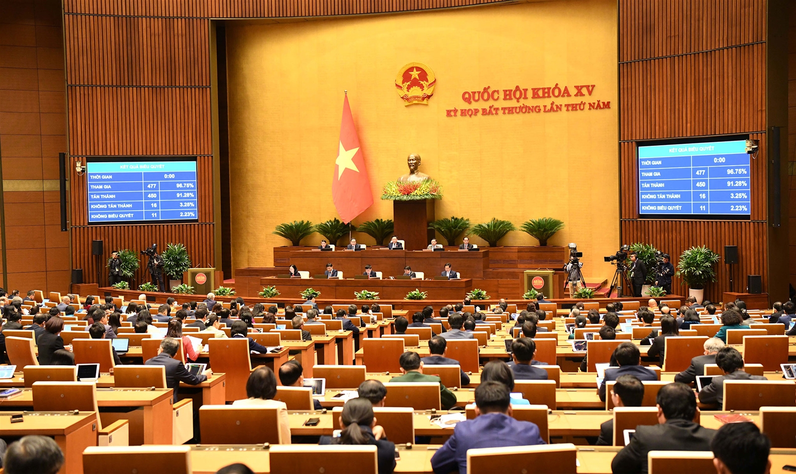 Chủ tịch Quốc hội Vương Đình Huệ vừa ký chứng thực Luật Đất đai (sửa đổi) và Luật Các tổ chức tín dụng (sửa đổi)