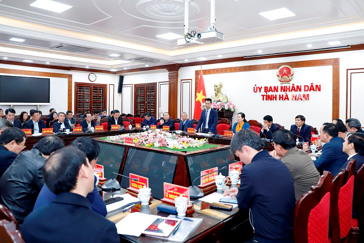 Bộ trưởng Đặng Quốc Khánh làm việc với Hà Nam về công tác quản lý nhà nước trong lĩnh vực tài nguyên môi trường