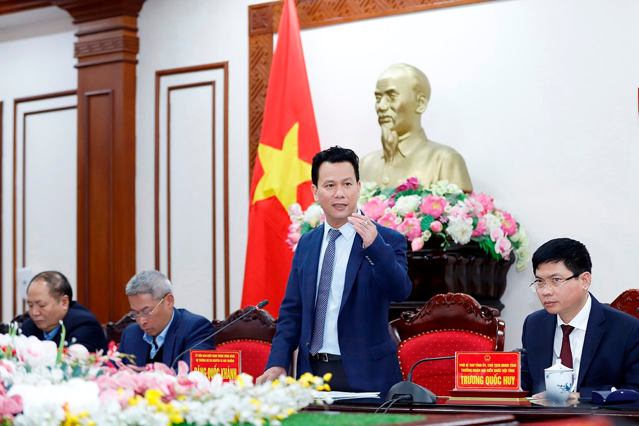 Bộ trưởng Đặng Quốc Khánh làm việc với Hà Nam về công tác quản lý nhà nước trong lĩnh vực tài nguyên môi trường