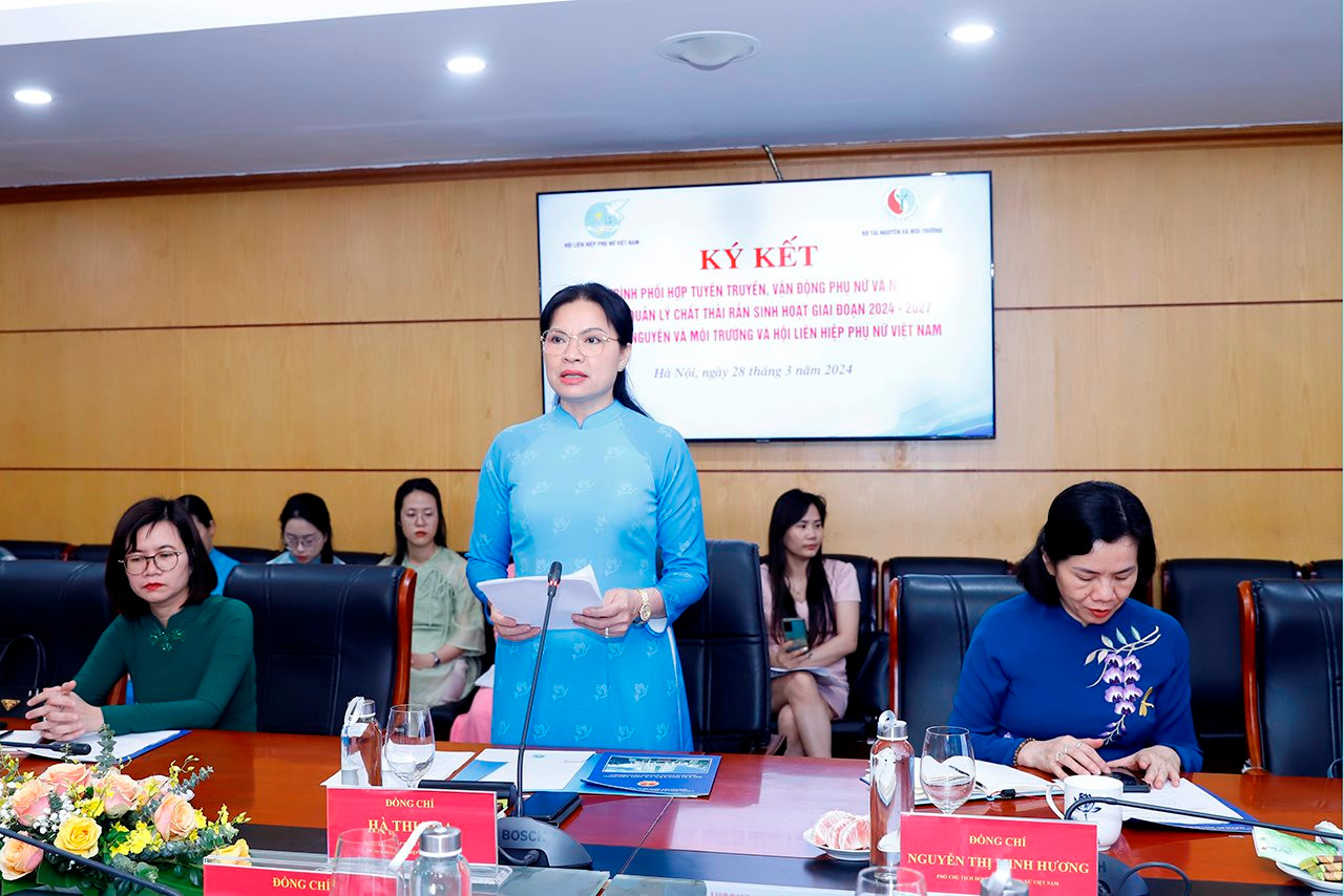 Phối hợp tuyên truyền, vận động phụ nữ và nhân dân tham gia quản lý chất thải rắn sinh hoạt giai đoạn 2024 - 2027