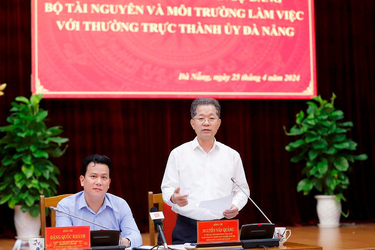 Bộ Tài nguyên và Môi trường tháo gỡ vướng mắc để Đà Nẵng phát triển xanh, bền vững
